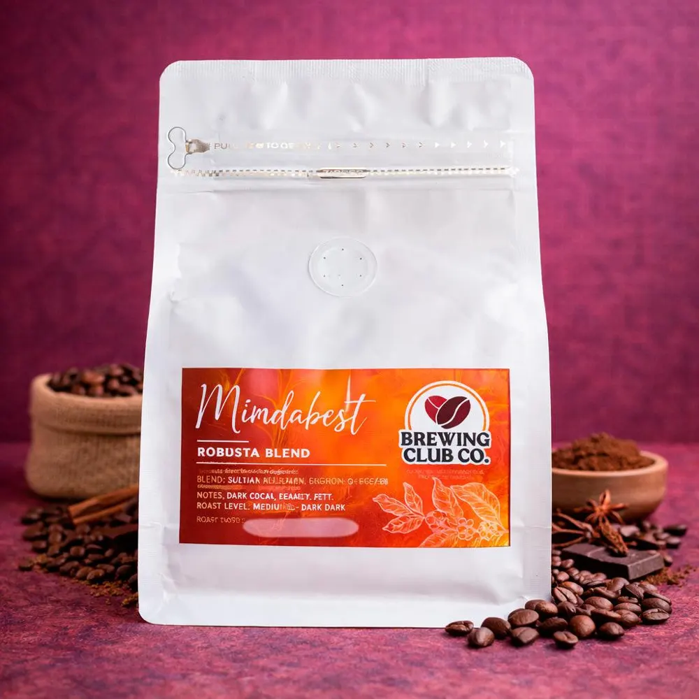 Mindabest Robusta coffee packaging